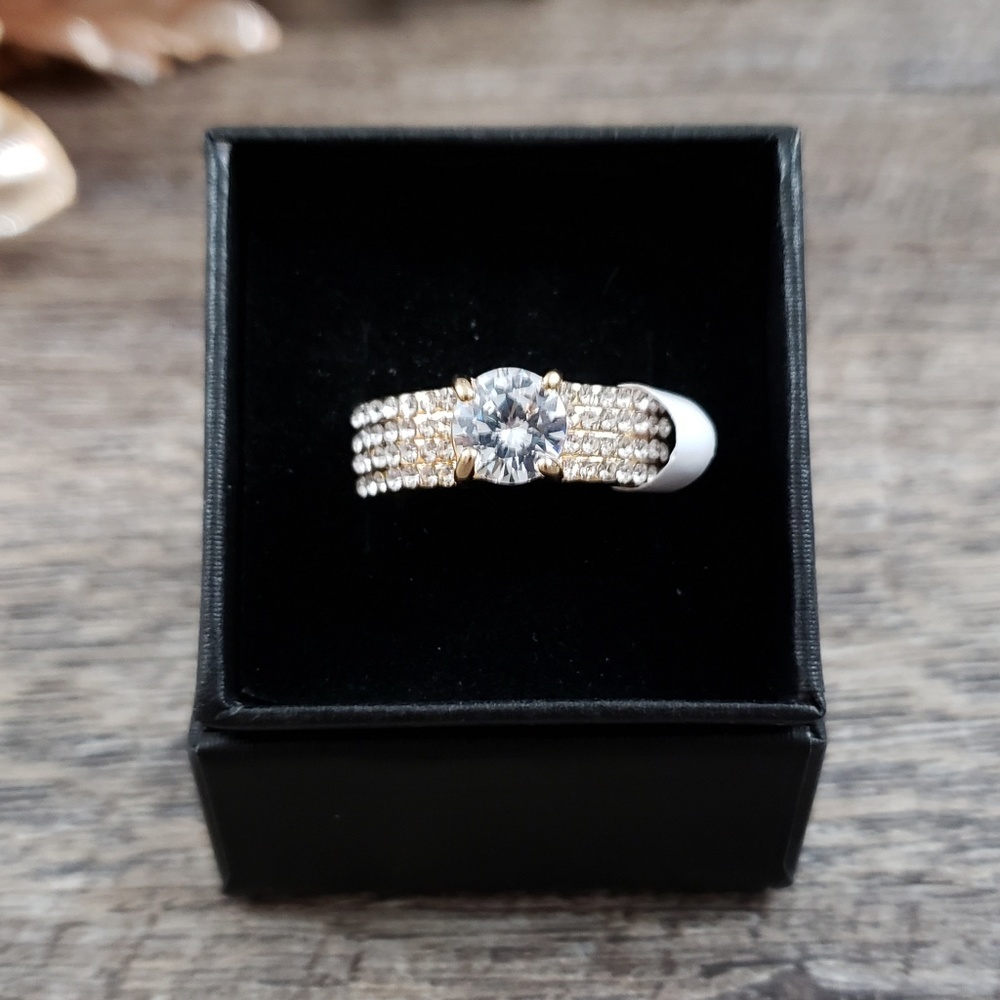 ↠SALE↞Gold Wedding | Engagement Ring